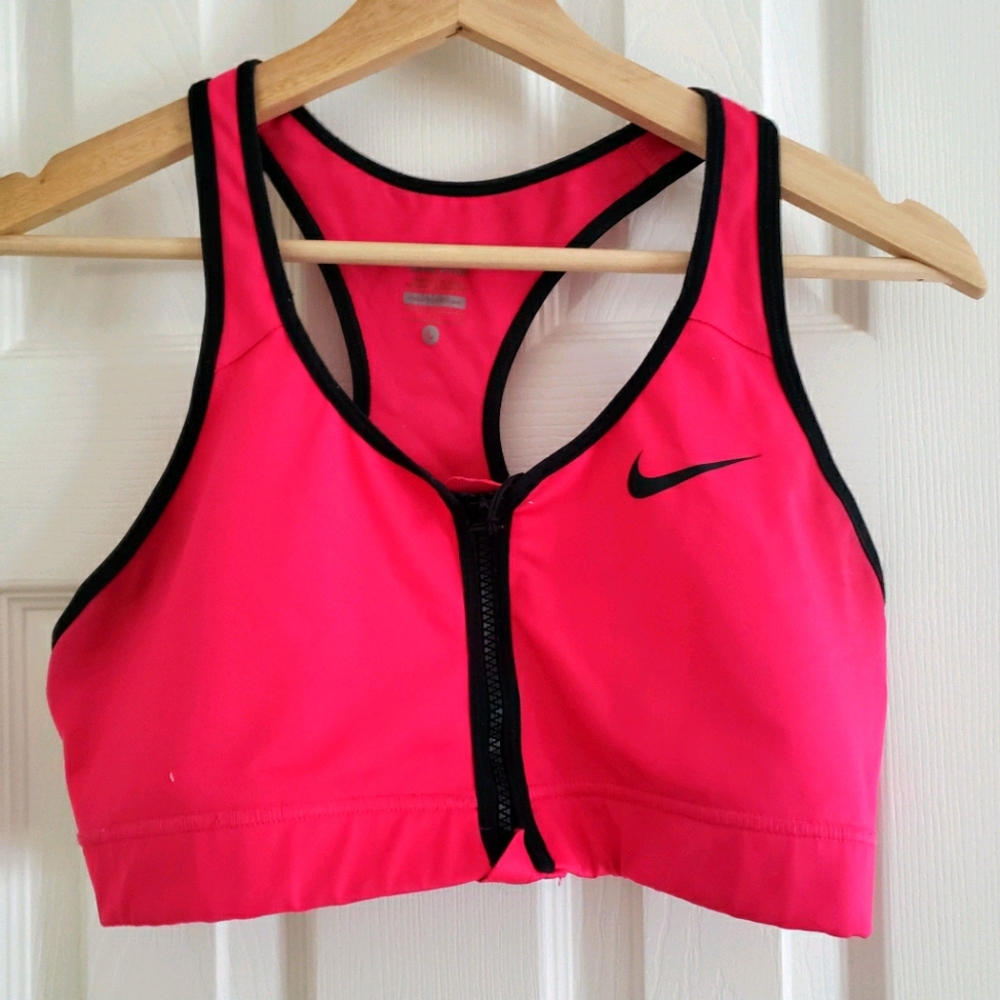 Nike pro workout crop bra top